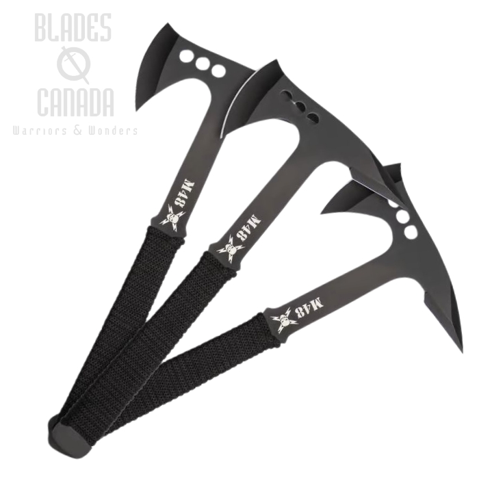 M48 Pro Throwing Axe Triple Set, w/Nylon Sheath, UC3490